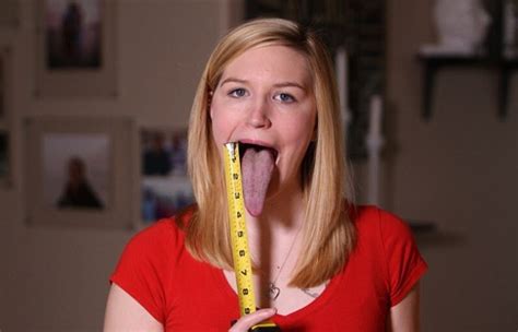 world's longest tongue female